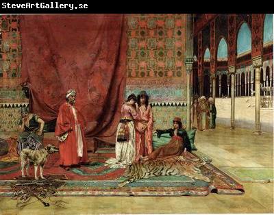unknow artist Arab or Arabic people and life. Orientalism oil paintings 577